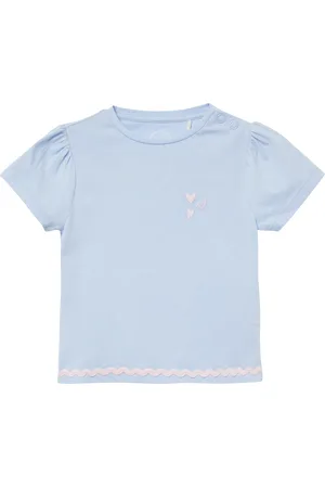 QS by s.Oliver Baumwoll-T-Shirt in A-Shape mit Stickerei, Babys