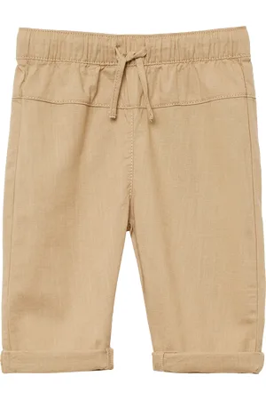 QS by s.Oliver Lockere Baumwollhose in Leinenoptik, Babys