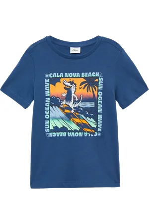 QS by s.Oliver Baumwoll-T-Shirt mit Frontprint, Kinder