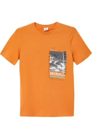 QS by s.Oliver Jersey-T-Shirt mit Frontprint, Jungen