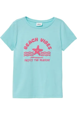 QS by s.Oliver Baumwoll-T-Shirt mit Print, Kinder