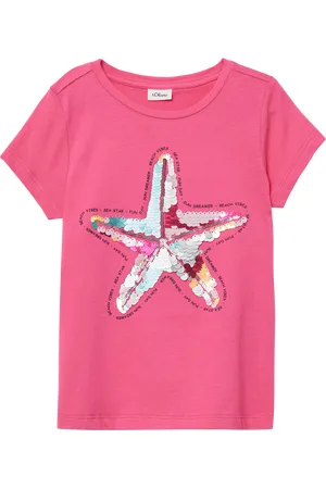QS by s.Oliver T-Shirt im A-Shape mit Wendepailletten, Kinder
