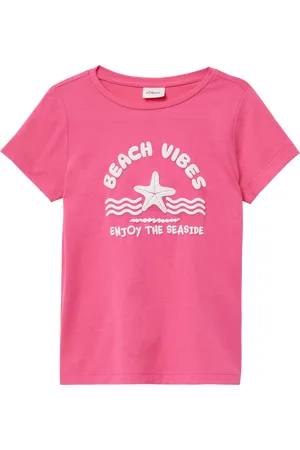 QS by s.Oliver Baumwoll-T-Shirt mit Print, Kinder