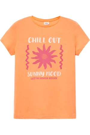 QS by s.Oliver T-Shirt im Loose Fit mit Frontprint, Mädchen