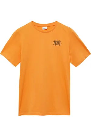 QS by s.Oliver Baumwoll-T-Shirt mit Front- und Rückenprint, Jungen