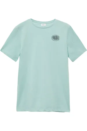 QS by s.Oliver Baumwoll-T-Shirt mit Front- und Rückenprint, Jungen
