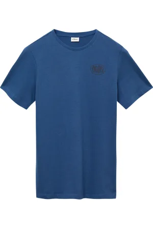 QS by s.Oliver Baumwoll-T-Shirt mit Front- und Rückenprint, Jungen