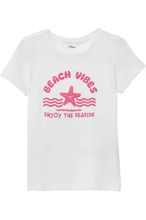 QS by s.Oliver Baumwoll-T-Shirt mit Print, Kinder
