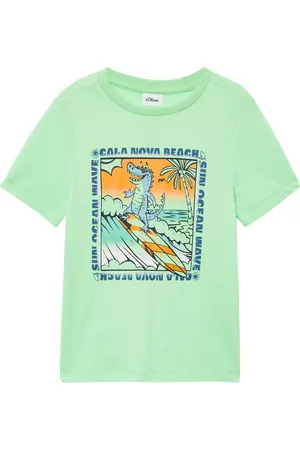 QS by s.Oliver Baumwoll-T-Shirt mit Frontprint, Kinder