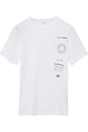 QS by s.Oliver Jersey-T-Shirt mit Frontprint, Jungen