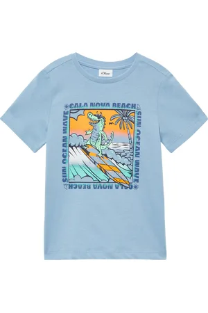 QS by s.Oliver Baumwoll-T-Shirt mit Frontprint, Kinder
