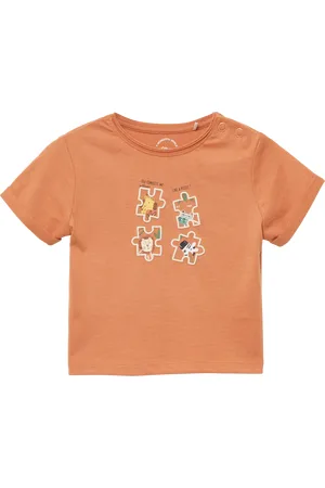 QS by s.Oliver T-Shirt mit Ärmelumschlag und Frontprint, Babys