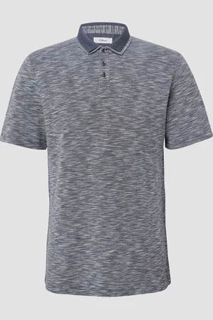 QS by s.Oliver Flammgarn-Poloshirt mit Doppelkragen, Herren