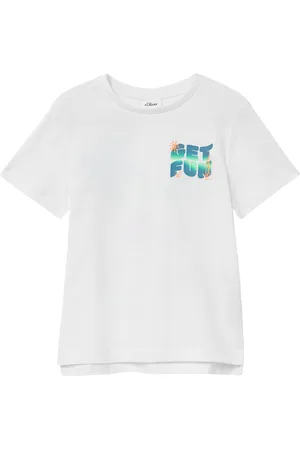 QS by s.Oliver Baumwoll-T-Shirt mit Front- und Rückenprint, Kinder