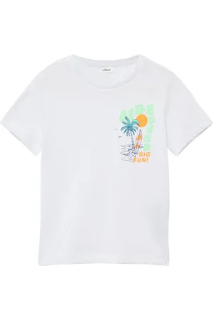 QS by s.Oliver Jersey-T-Shirt mit Frontprint, Kinder