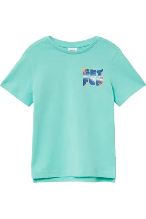QS by s.Oliver Baumwoll-T-Shirt mit Front- und Rückenprint, Kinder