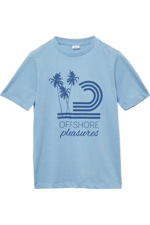 QS by s.Oliver Jersey-T-Shirt mit gummiertem Frontprint, Jungen