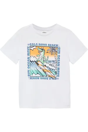 QS by s.Oliver Baumwoll-T-Shirt mit Frontprint, Kinder