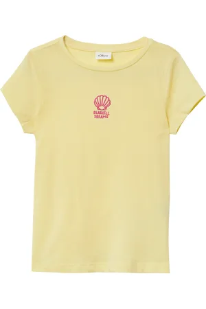 QS by s.Oliver Ausgestelltes T-Shirt mit Stickerei, Kinder