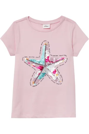 QS by s.Oliver T-Shirt im A-Shape mit Wendepailletten, Kinder