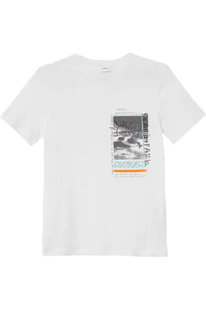 QS by s.Oliver Jersey-T-Shirt mit Frontprint, Jungen