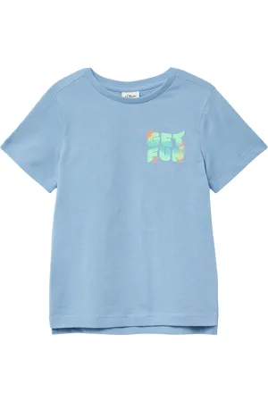 QS by s.Oliver Baumwoll-T-Shirt mit Front- und Rückenprint, Kinder