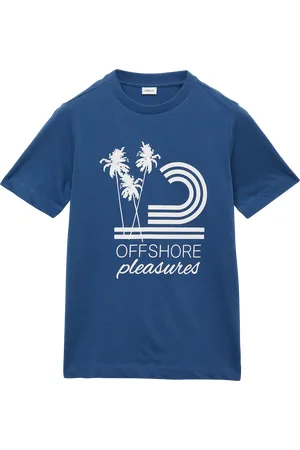 QS by s.Oliver Jersey-T-Shirt mit gummiertem Frontprint, Jungen