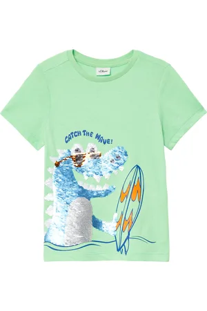 QS by s.Oliver Jersey-T-Shirt mit Wendepailletten, Kinder