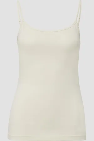 QS by s.Oliver Slim-Fit-Top aus Baumwollmix mit verstellbaren Spaghettiträgern, Damen