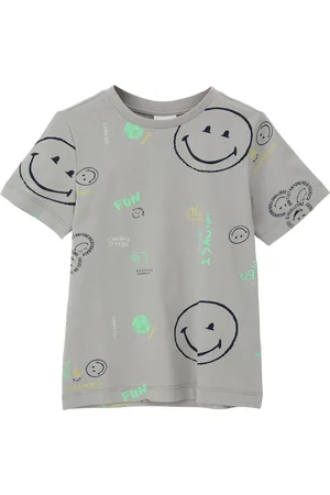 QS by s.Oliver T-Shirt mit All-over-Smiley®-Print, Kinder