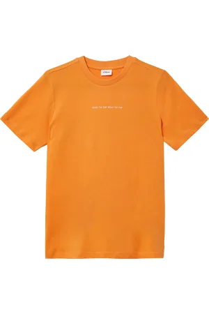 QS by s.Oliver Baumwoll-T-Shirt mit Front- und Rückenprint, Jungen