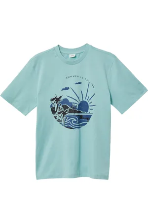 QS by s.Oliver Jersey-T-Shirt mit Frontprint, Jungen