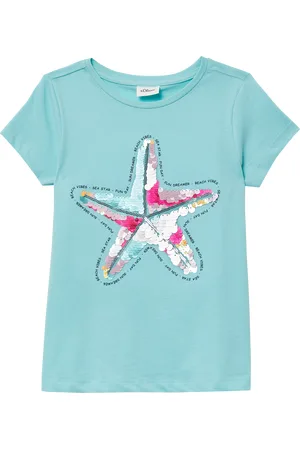 QS by s.Oliver T-Shirt im A-Shape mit Wendepailletten, Kinder