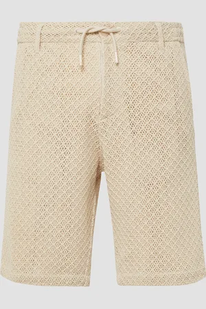 QS by s.Oliver Häkel-Shorts im Relaxed Fit aus Baumwolle, Herren