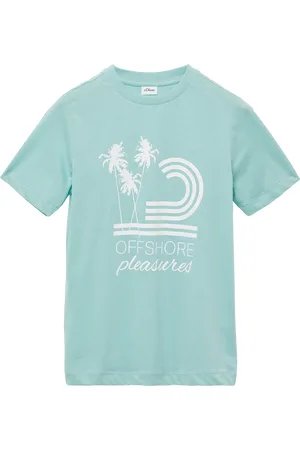 QS by s.Oliver Jersey-T-Shirt mit gummiertem Frontprint, Jungen