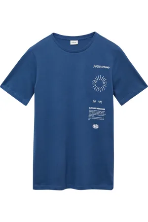 QS by s.Oliver Jersey-T-Shirt mit Frontprint, Jungen