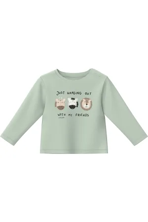 QS by s.Oliver Unisex Longsleeve aus Baumwolle mit Applikationen, Babys