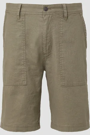 QS by s.Oliver Detroit: Leinenmix-Bermuda im Relaxed Fit, Herren