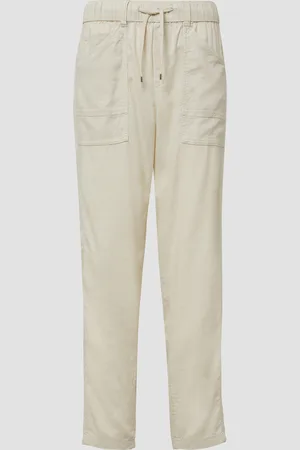 QS by s.Oliver Leinenmix-Hose im Relaxed Fit mit Elastikbund, Damen