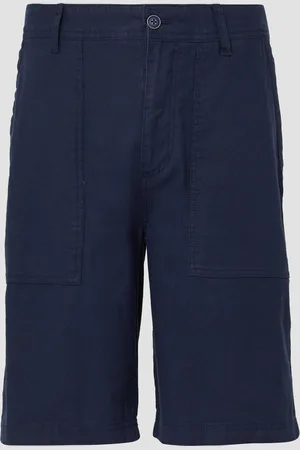QS by s.Oliver Detroit: Leinenmix-Bermuda im Relaxed Fit, Herren