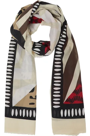 QS by s.Oliver Tuch mit All-over-Print und Fransen, Damen