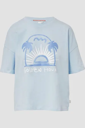 QS by s.Oliver Baumwollshirt mit Frontprint, Damen