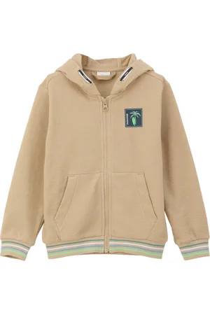 QS by s.Oliver Sweatshirt-Jacke mit Kapuze und Grafik-Print, Kinder