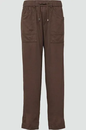 QS by s.Oliver Leinenmix-Hose im Relaxed Fit mit Elastikbund, Damen