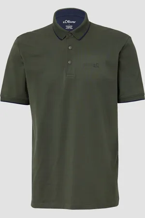 QS by s.Oliver Sportives Piqué-Poloshirt mit Kontrast-Details, Herren