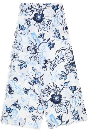 QS by s.Oliver Baumwolltuch mit floralem Muster, Damen