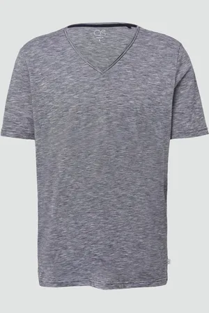 QS by s.Oliver T-Shirt in Melange mit Rollkante, Herren