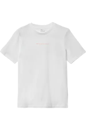 QS by s.Oliver Baumwoll-T-Shirt mit Front- und Rückenprint, Jungen
