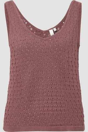 QS by s.Oliver Stricktop mit Ajourmuster, Damen