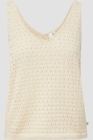QS by s.Oliver Stricktop mit Ajourmuster, Damen